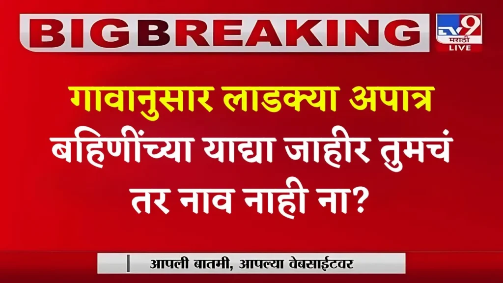 तुमचं नाव लाडकी बहीण योजनेतून काढलंय का? घरबसल्या लगेच चेक करा Ladki Bahin Aptar