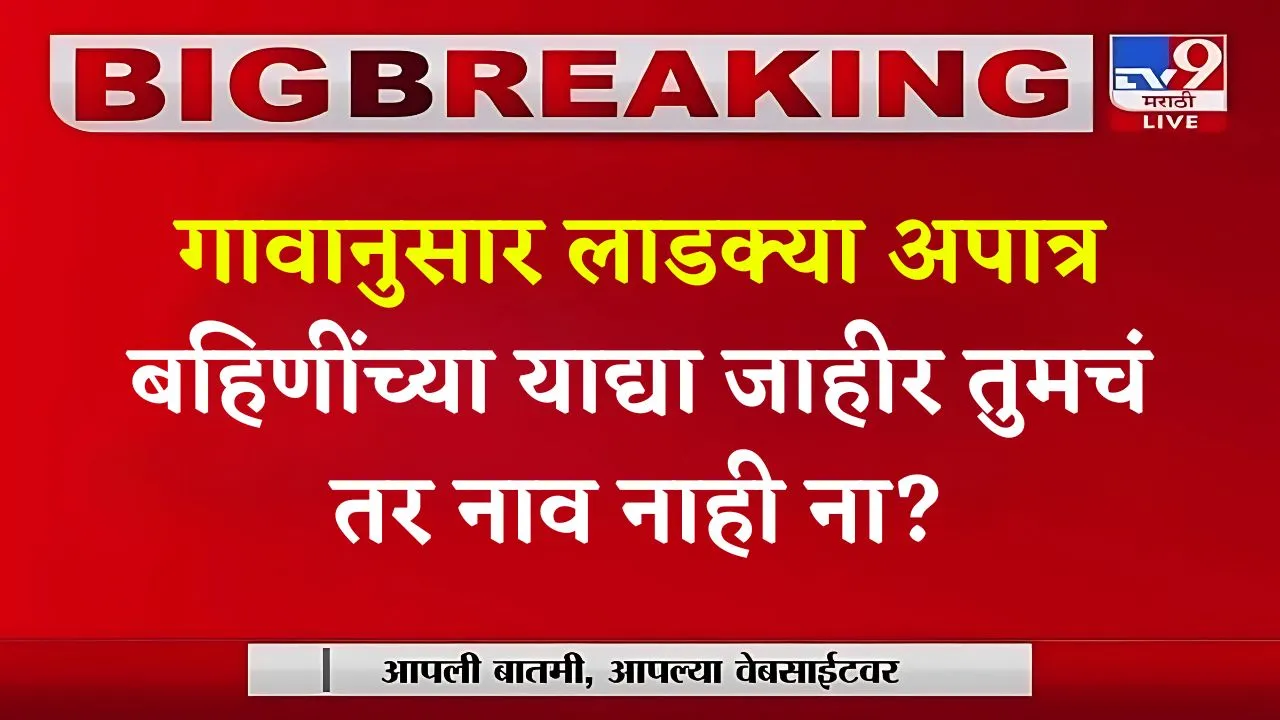 तुमचं नाव लाडकी बहीण योजनेतून काढलंय का? घरबसल्या लगेच चेक करा Ladki Bahin Aptar